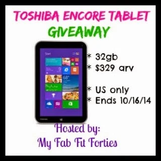 Toshiba Encore Tablet Giveaway, US Only, end date (10/16)